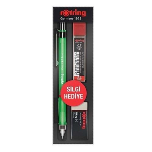 Rotring Okul Seti Visuclick Versatil + Min Silgi 0.7 MM Yeşil RO-VK07-YESIL