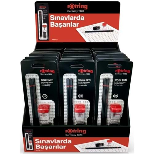 Rotring Sınav Seti Standı Dolu 24 Lü