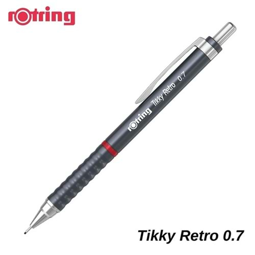 Rotring Versatil Kalem Tıkky Retro Metalik Gri 0.7 MM 2202570