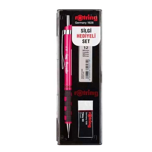 Rotring Okul Seti Tikky Rd 0.7+Min Silgi Hediyeli Ahududu Pembe