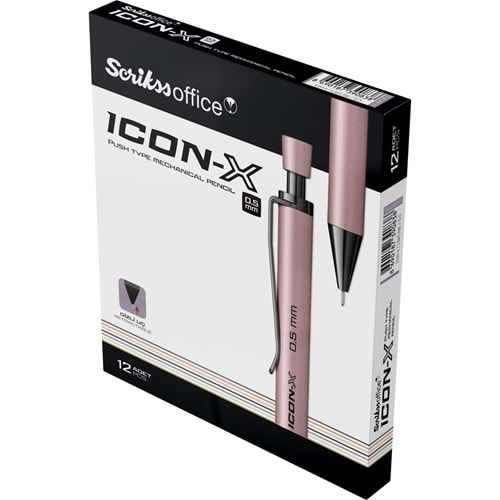 Scrikss Versatil Kalem Icon-x Metal 0.5 MM Lila 12 Li