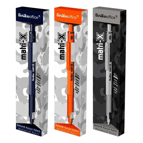 Scrikss Versatil Kalem Matrı-x 16 Lı Stand 0.7 MM Metalik Renkler