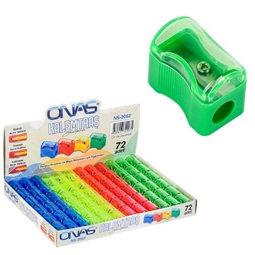Onas Öğrenci Kalemtıraşı Kapaklı NS-2062