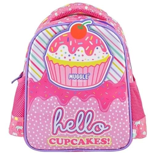 Muggle Anaokulu Çantası Cup Cake Pembe Mu-7075