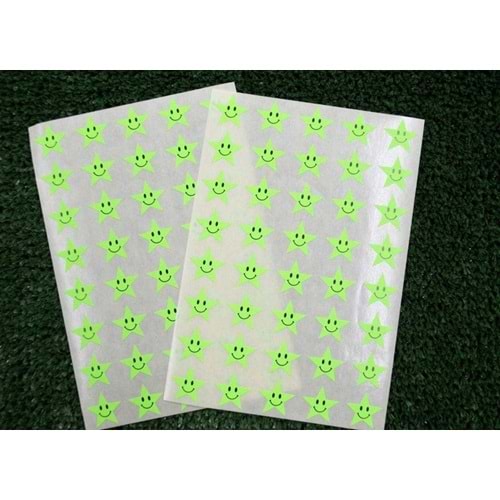 Tanex Yıldız Etiketi 17 MM Flo Yeşil Tnx-302 (1 Adet)