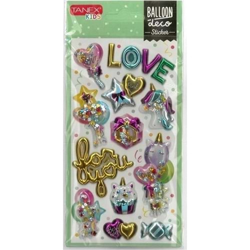 Tanex Balon-4 Serisi Etiketi Tnx-26004 (1 Adet)