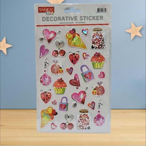 Tanex Kalp Serisi Puffy Etiketi Tnx-25373