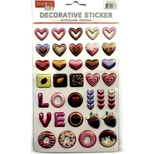 Tanex Love Balon Serisi Puffy Etiketi Tnx-25374