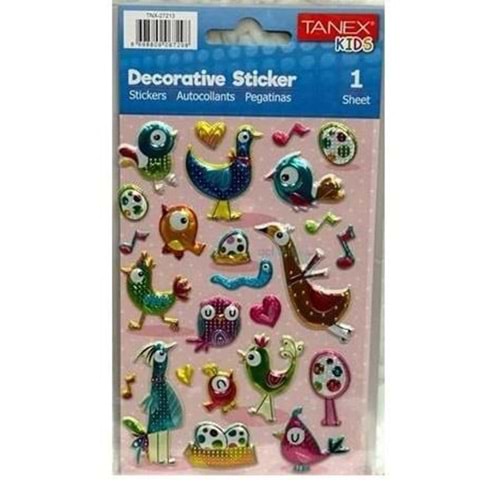 Tanex Puffy Şapşik Kuşlar Serisi Tnx-27213