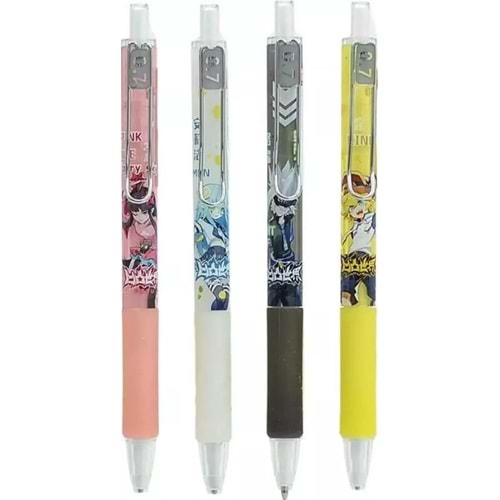 Unick Color Versatil Kalem Black & White Anime Metal 6780 (1 Adet)