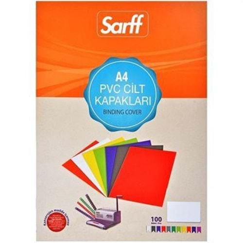 Sarff Cilt Kapağı Plastik Opak A4 450 MIC Kırmızı 15201108