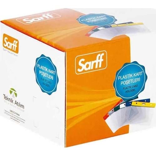 Sarff Kart Poşeti Yatay 7.5x9.5 CM Beyaz 15207002 (1 Adet)