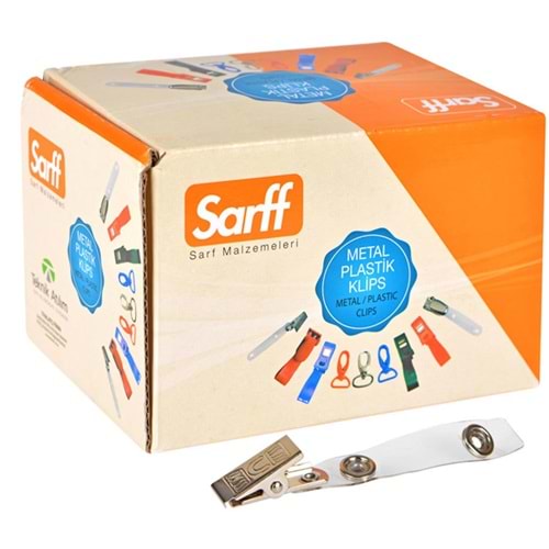Sarff Kart Klipsi Metal Maşalı Şeffaf 15311001 (1 Adet)