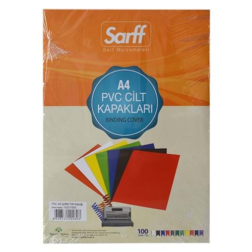 Sarff Cilt Kapağı Plastik Opak A4 160 MIC Şeffaf 15201003 (1 Adet)