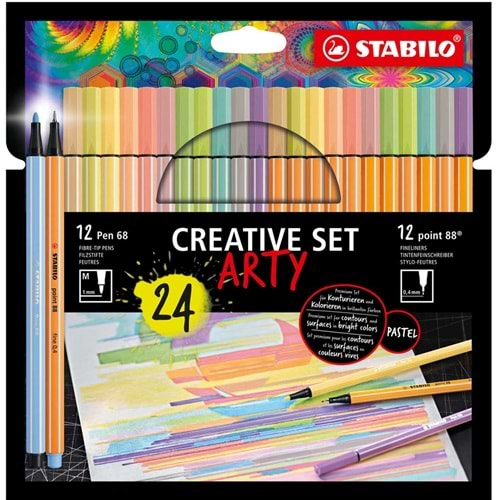 Stabilo Arty Kreatif Set 24 Lü Pen+Point