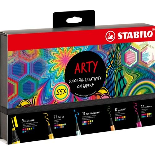 Stabilo Kreatif Keçe Uçlu Set Arty 55 Li 77/6-3-20