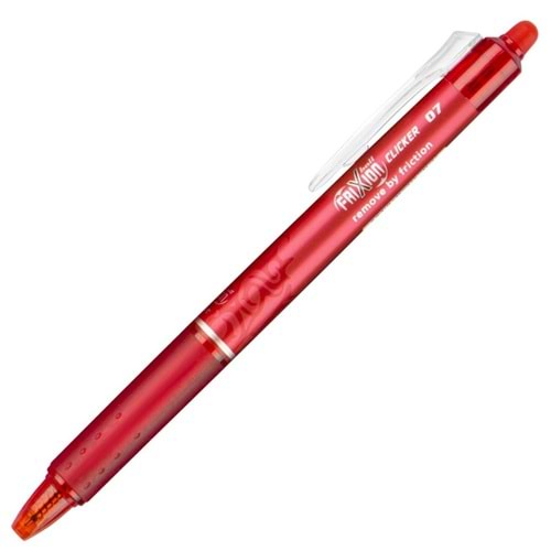 Pilot Tükenmez Kalem Frixion Clicker Bilye Uç Silinebilir 0.7 MM Kırmızı BLRT-FR7-R (1 Adet)