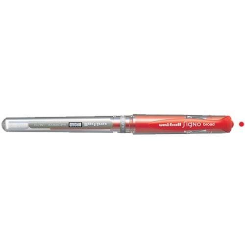 Uni-Ball Roller Kalem Signo Broad Jel Bilye Uç İmza Kalemi 1.0 MM Kırmızı UM-153 (1 Adet)