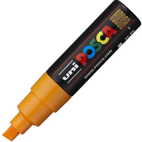Uni-Ball Posca 8.0 Su Bazlı Poster Markörü P.Sarı PC-8K (1 Adet)