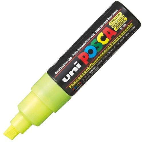 Uni-Ball Posca 8.0 Su Bazlı Poster Markörü F.Sarı PC-8K (1 Adet)