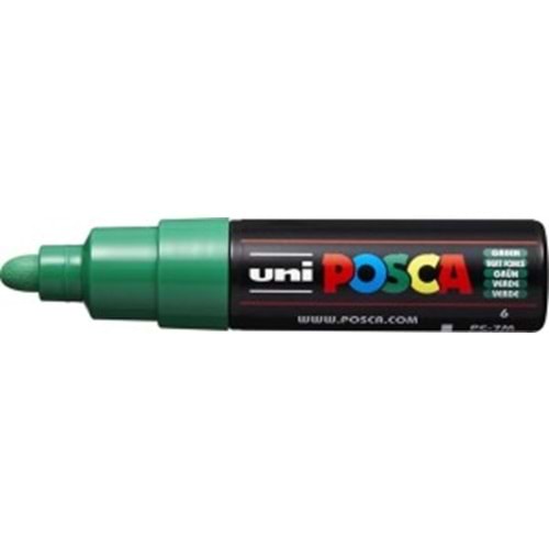 Uni-Ball Posca 4.5-5.5 Su Bazlı Poster Markörü Yeşil PC-7M (1 Adet)