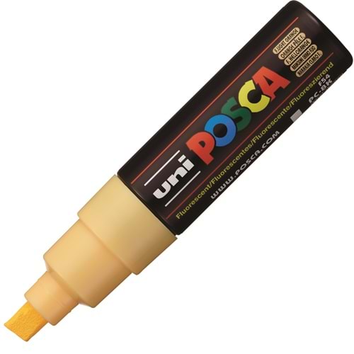 Uni-Ball Posca 8.0 Su Bazlı Boyama Markörü F.A.Turuncu PC-8K (1 Adet)