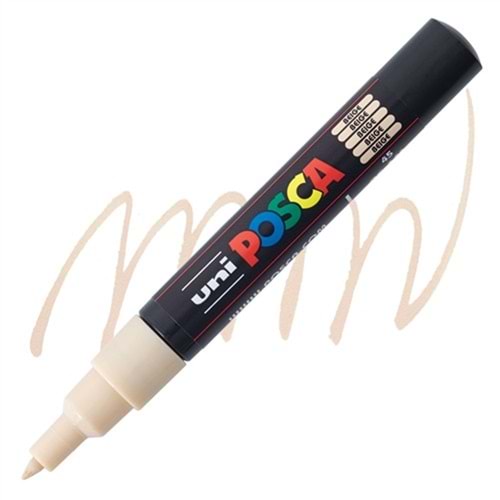 Uni-Ball Posca 0.7 Su Bazlı Boyama Markörü Bej N Pc-1M