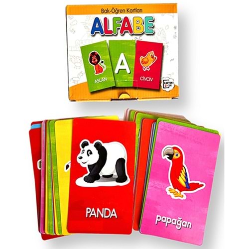 4E Bak Öğren Kartları Alfabe