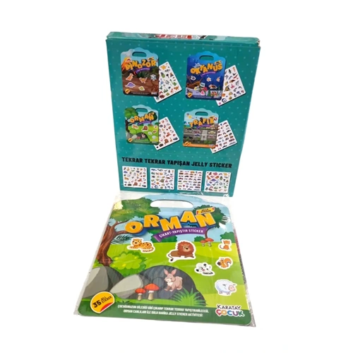 4E Jel Display Çıkart Yapıştır Sticker 24 Adet Djl01