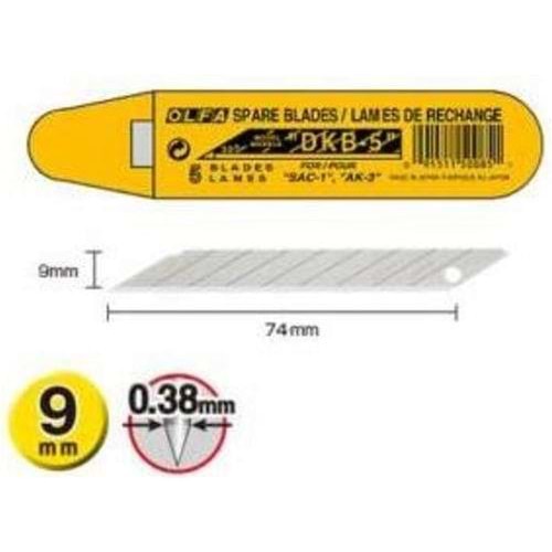 Olfa Maket Bıçağı Yedek 5 Lİ Tüp DKB-5