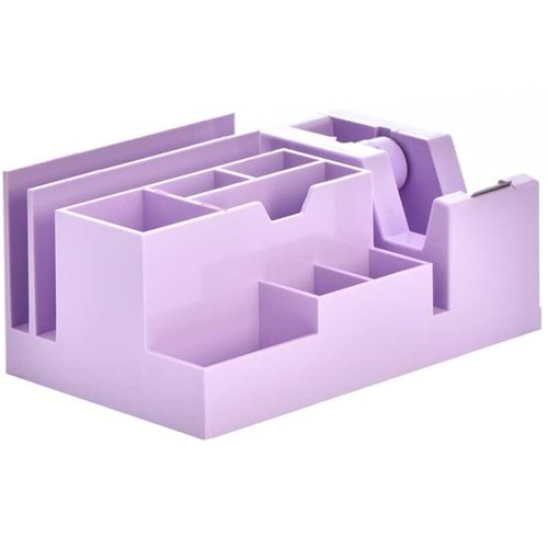 Ops Masa Seti Kalemlik Bant Makinalı Plastik Pastel Mor KLM 301