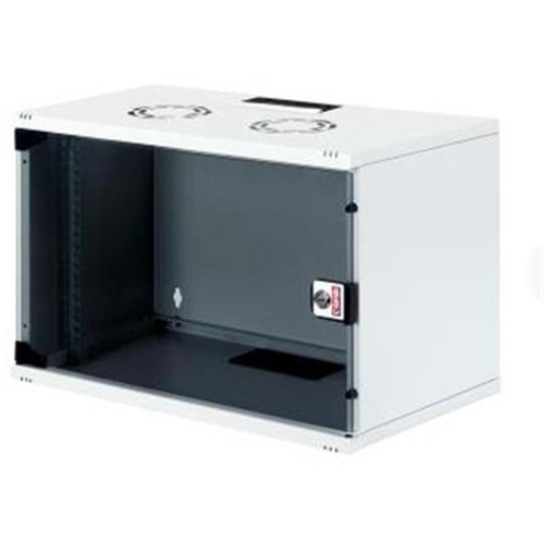 Lande LN-STB09U5440LG 9U 540x400 Ön Tek Cam Kapak Duvar Tip Boş Demonte Kabinet