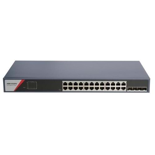 Hikvision DS-3E1528-SI-24T4F 28 Port Gigabit 24 RJ45 4 SFP PoE’siz Switch
