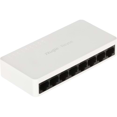 Ruijie Reyee RG-ES08F 8 Portlu, 10-100 Fast Ethernet Tak Çalıştır Switch Plastik Kasa