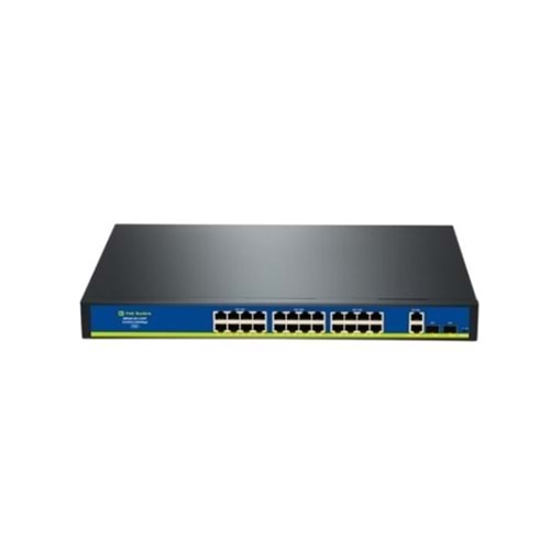 Nova HIF2422GBL-C 16 Port Poe+ 10-100 Mbps 2 Port 10-100-1000 Mbps 2 SFP Switch