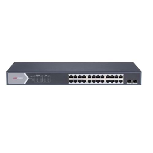 Hikvision DS-3E1526P-SI 26 Port Gbit 24 Port Poe 370W 1xGbit+1xSFP Uplink Yönetilebilir Switch