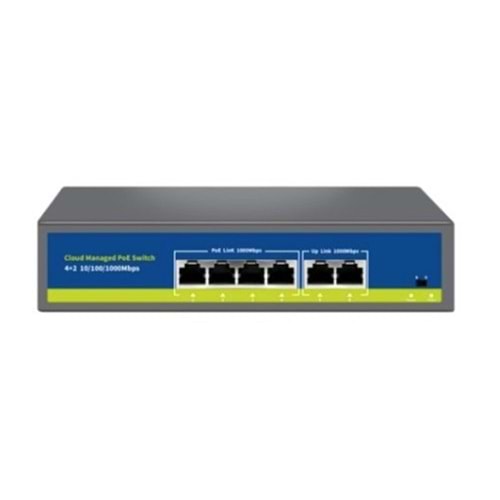 Nova NVC-S21-4GP2G 4 Port 2 Uplink Full Gigabit Cloud Poe Switch