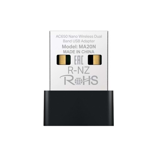 Tp-Link Mercusys MA20N AC650 Nano Wi-fi Kablosuz USB 2.0 Adaptör