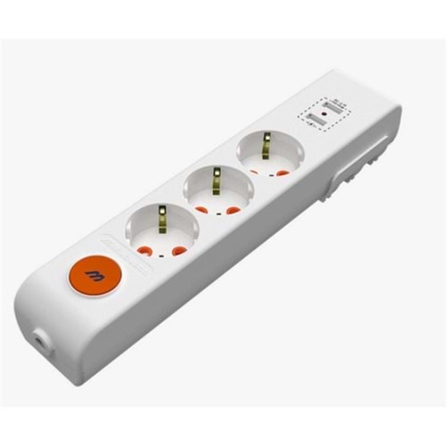 Mutlusan Rı-Tech 3lü 2mt Anahtarlı 1Usb+1Type-C ı Topraklı Grup Priz(Ç.K.) (001 175 350102 02 00)