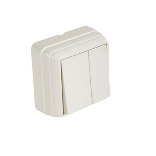 Mutlusan Bron Sıva Üstü Komütatör Beyaz (2160 302 0201)