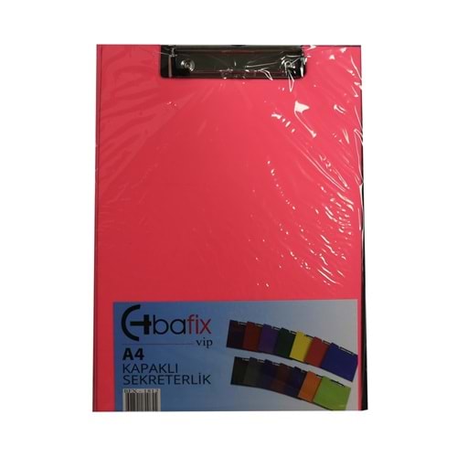 Bafix Kapaklı Sekreterlik ViP A4 Fosforlu Pembe BFX-1813