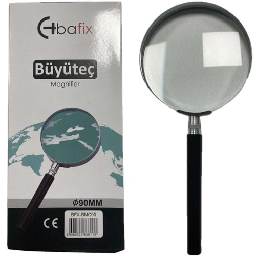 Bafix Büyüteç Cam Metal Çerçeveli 90 MM BFX-BMC90