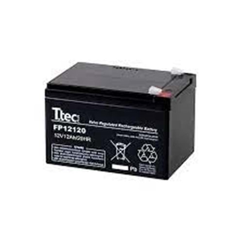 Ttec 12V 12AH Base Bakımsız Kuru Akü