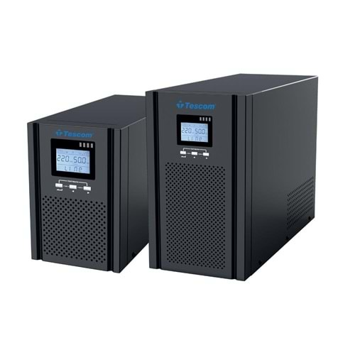 Tescom Teos+ 1 kVA (2x 9AH) 1F-1F On Line 5-10dk