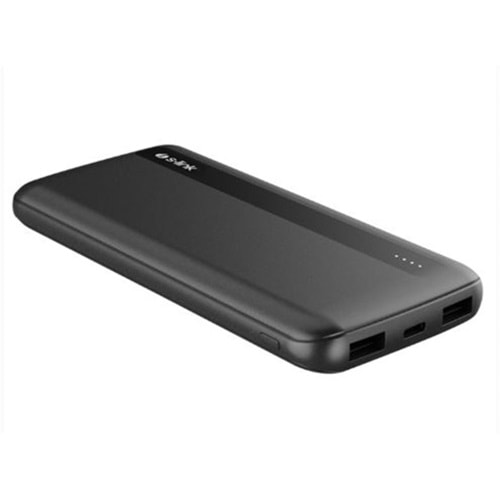S-link IP-G11N 10000mAh Micro+Usb+ Type-C Giriş+Çıkış Siyah Taşınabilir Pil Şarj Cihazı Powerbank