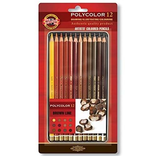 Koh-i Noor Set Of Artist´s ColouRed Pencils Kahverenk Lin