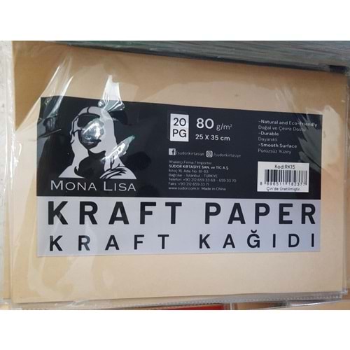 Südor Kraft Kağıdı 25x35 80 Gr 20x Rk15