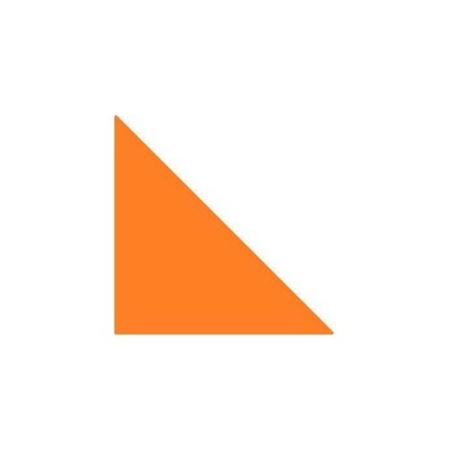 Panda Eva Pano Üçgen 44x25 Turuncu