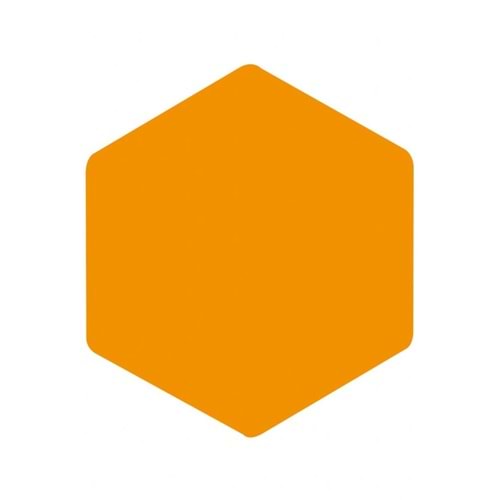 Panda Eva Pano Altıgen 46x40 Turuncu