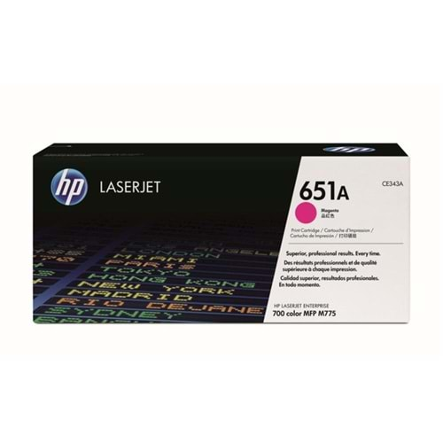 HP 651A Magenta Kırmızı 16.000 Sayfa Toner CE343A